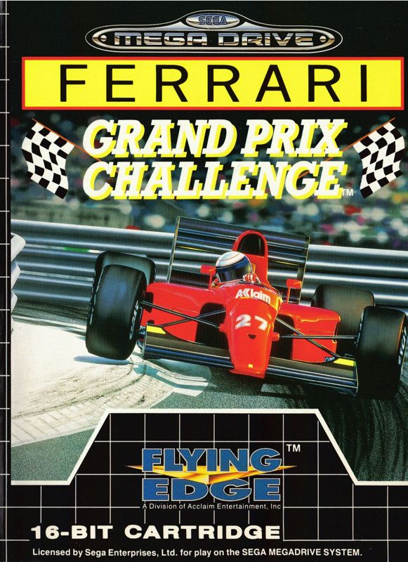 Ferrari Grand Prix Challenge box art for Sega Genesis
